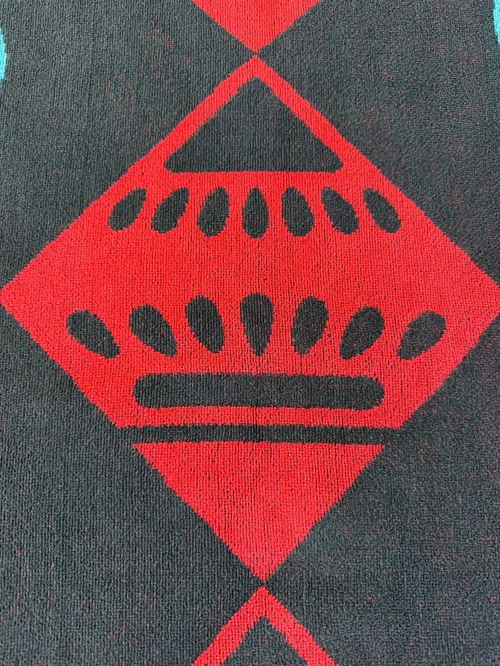 VTG Royal Terry Geometric Southwestern Beach Towel Colorful Brazil 30x60 GUC